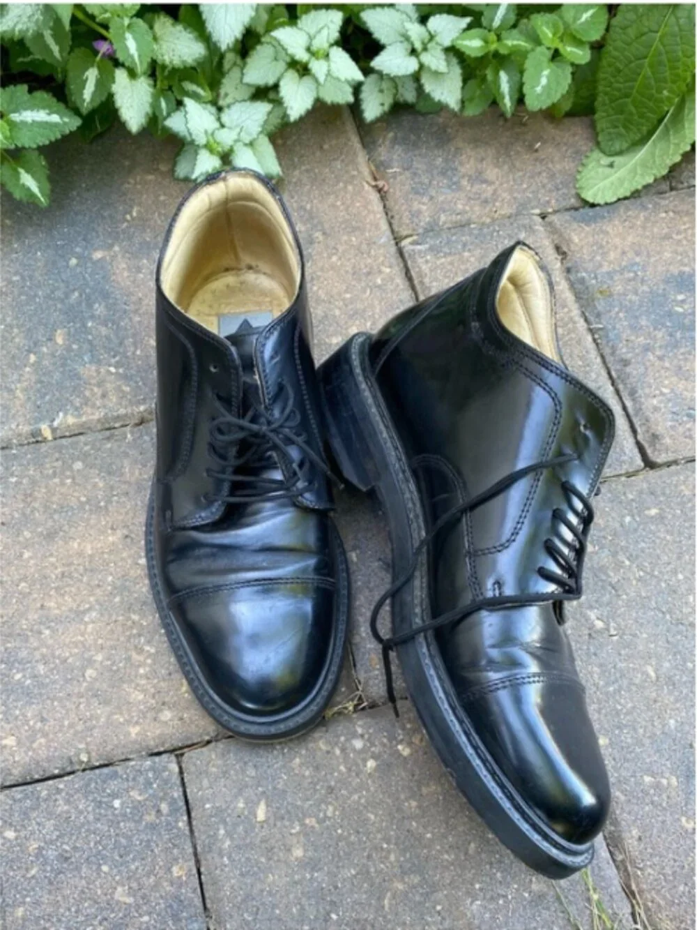Aldo Men’s Black Leather Cap-Toe Ankle Boots — Size 41 EU (US 8) Summer Sale